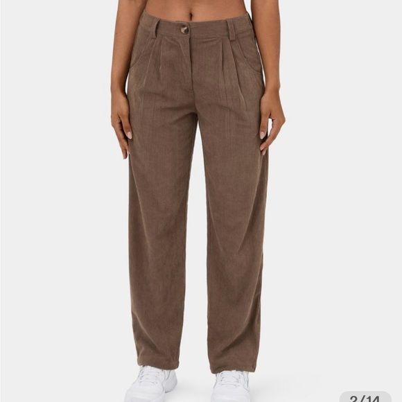 HALARA Pants - Halara Mid Rise Button Zipper Side Pocket Corduroy Casual Pants